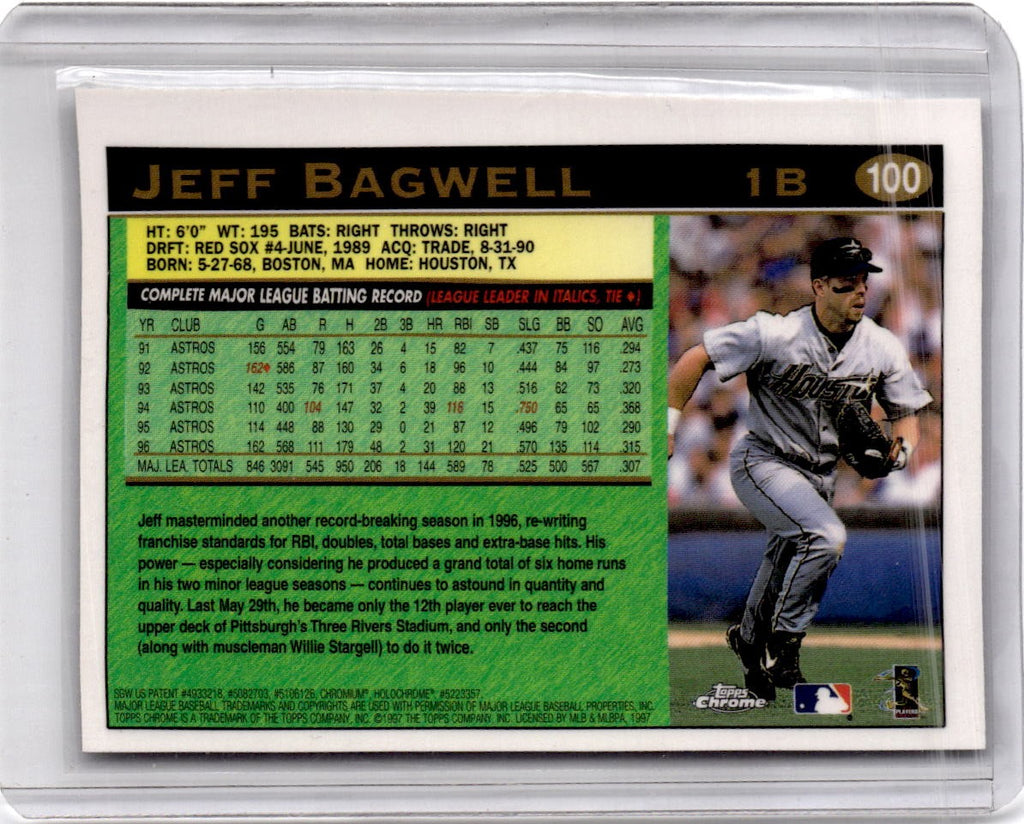 1997 Topps Chrome #100 Jeff Bagwell
