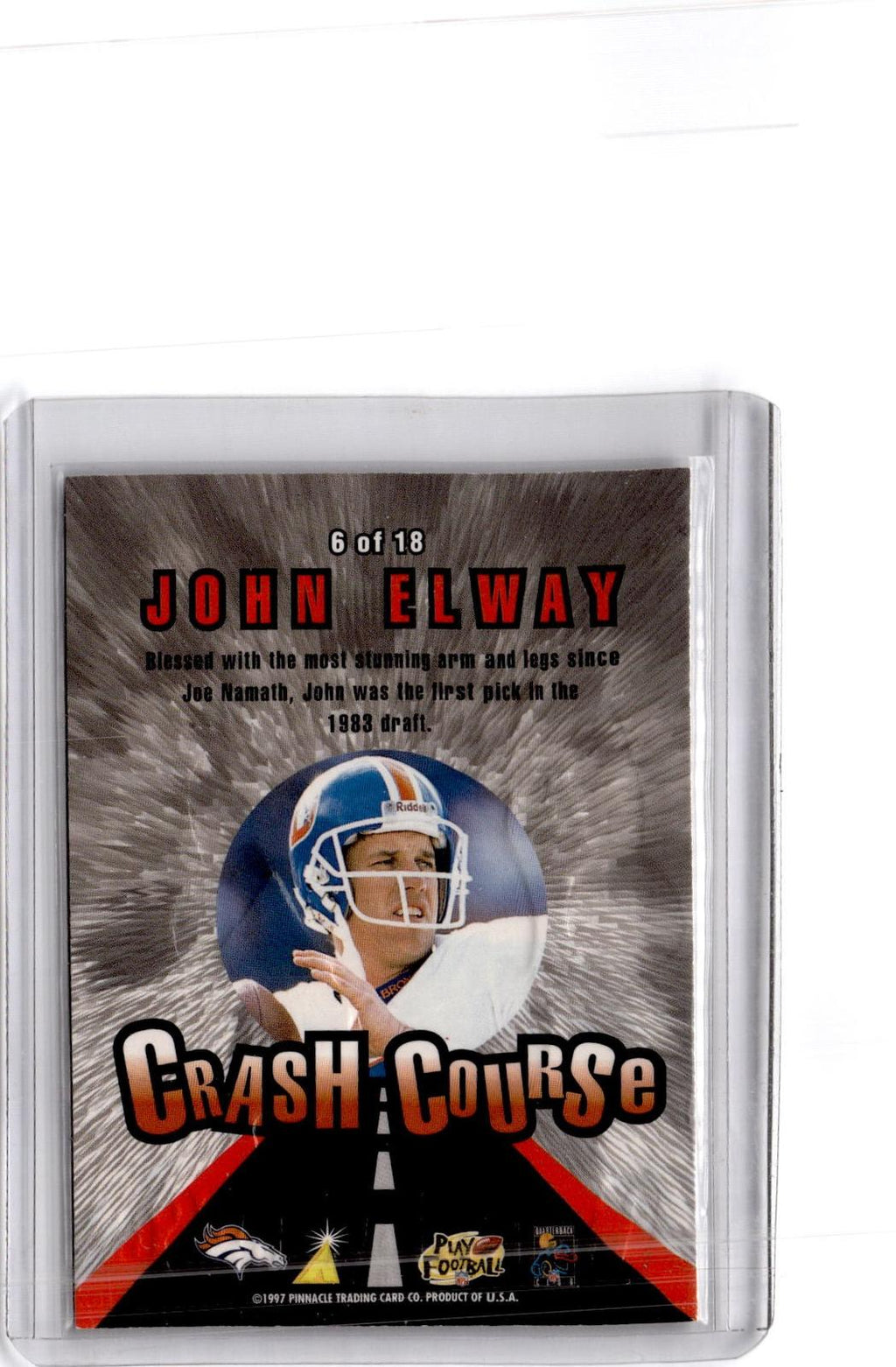 1997 Action Packed #6 John Elway Crash Course