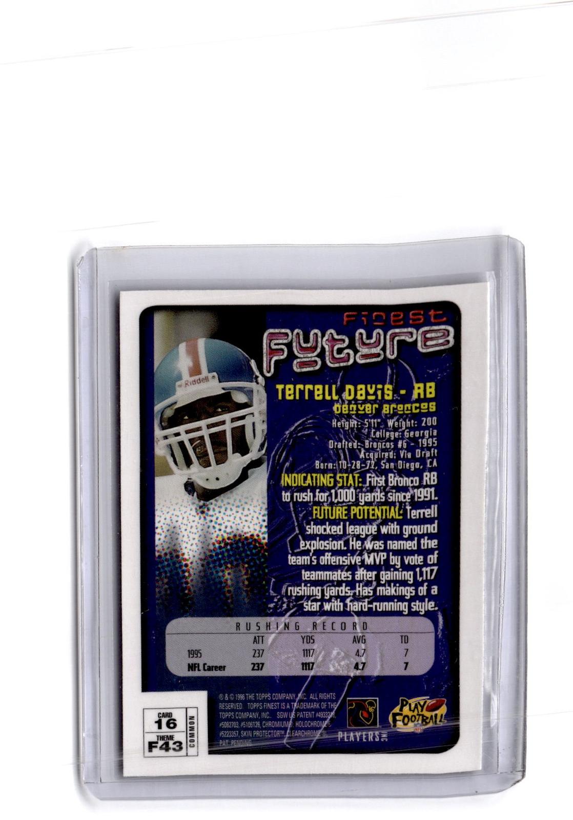 1996 Finest #16 Terrell Davis