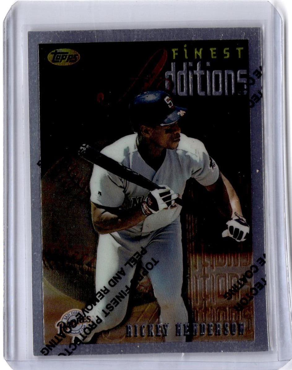 1996 Finest #229 Rickey Henderson Uncommon SIlver