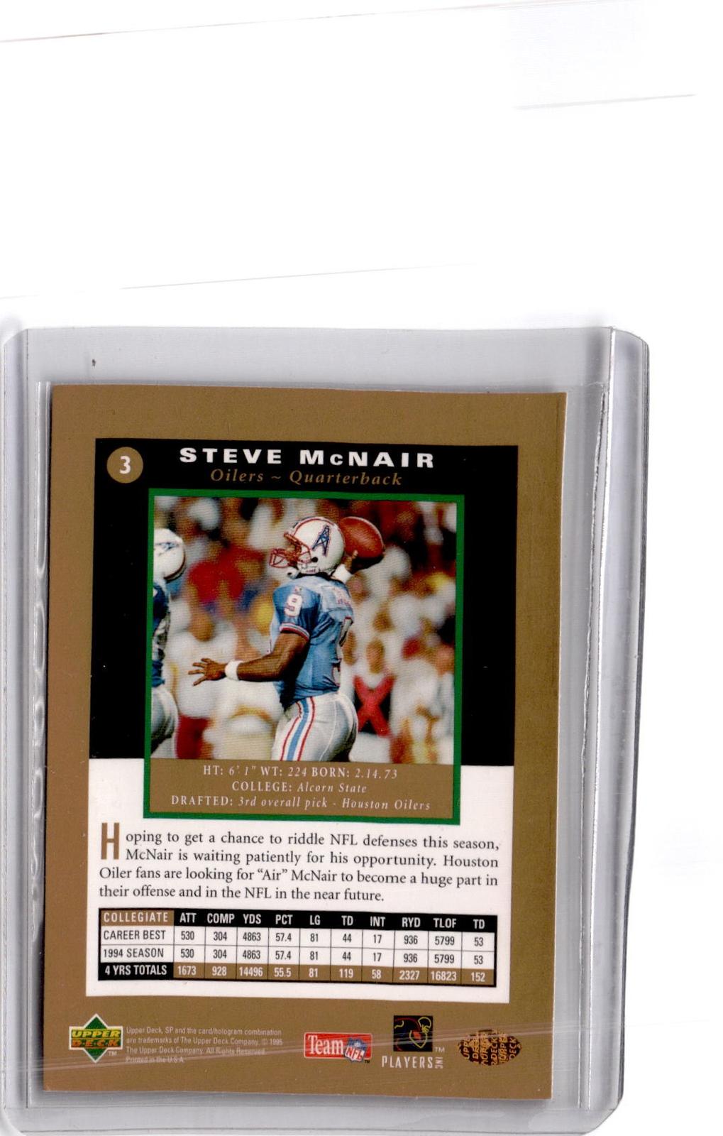 1995 SP #3 Steve McNair
