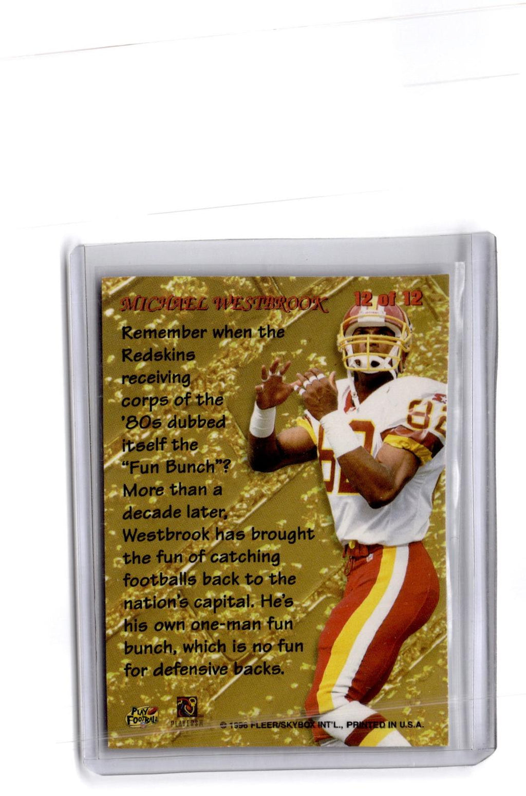 1996 Fleer Metal #12 Michael Westbrook Goldfingers