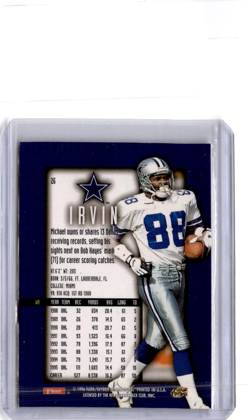 1996 Ultra Sensations #26 Michael Irvin