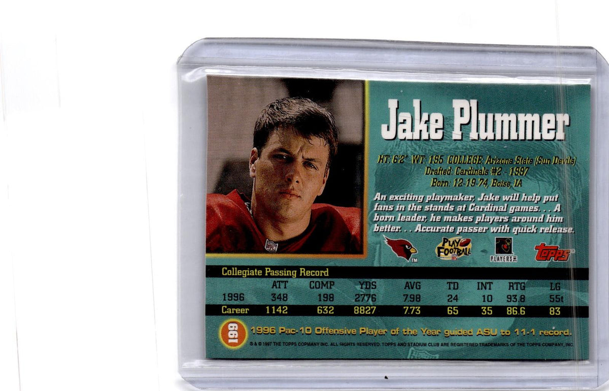 1997 Stadium Club #199 Jake Plummer