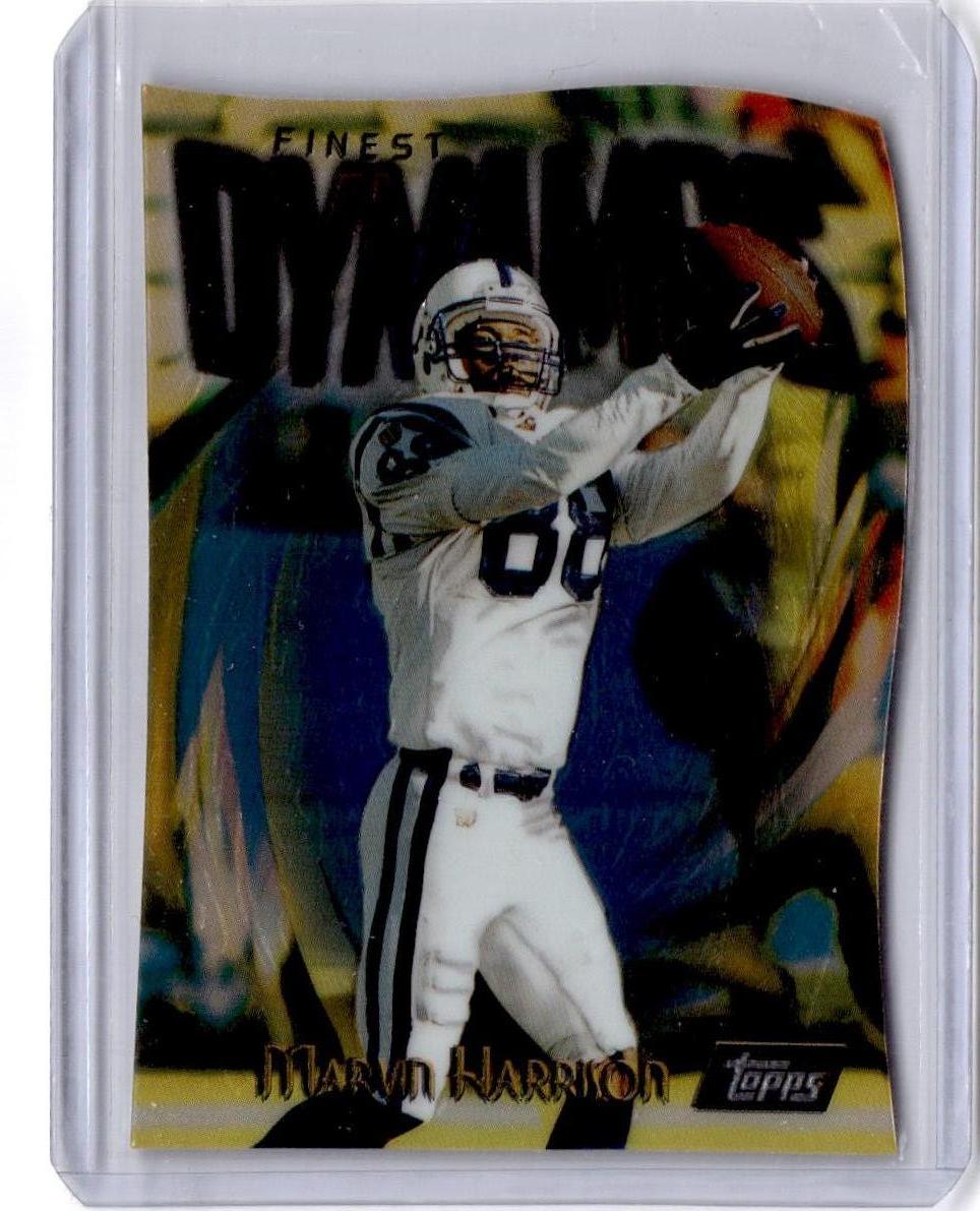 1997 Finest #161 Marvin Harrison Embossed Rare GOLD