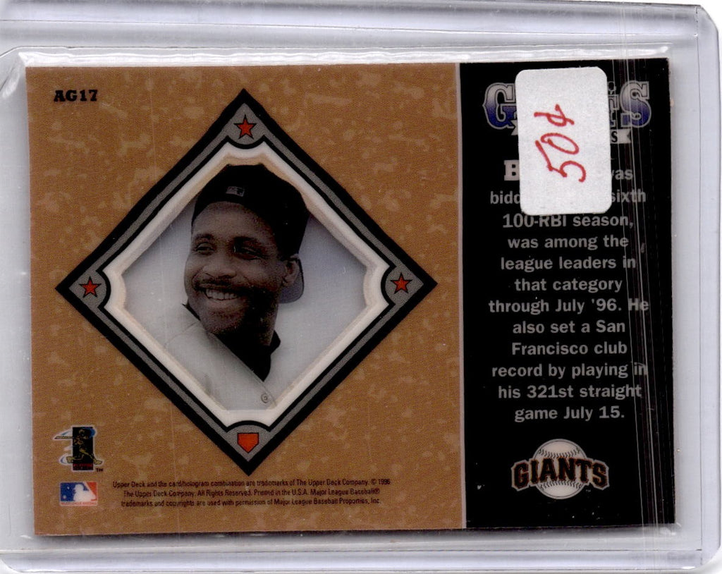 1997 Upper Deck #AG17 Barry Bonds Amazing Greats