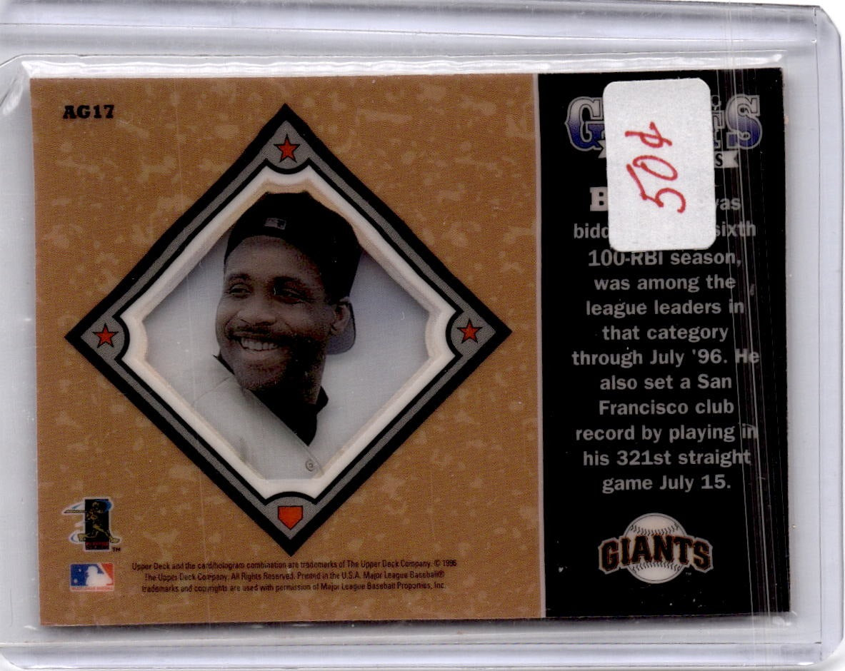 1997 Upper Deck #AG17 Barry Bonds Amazing Greats