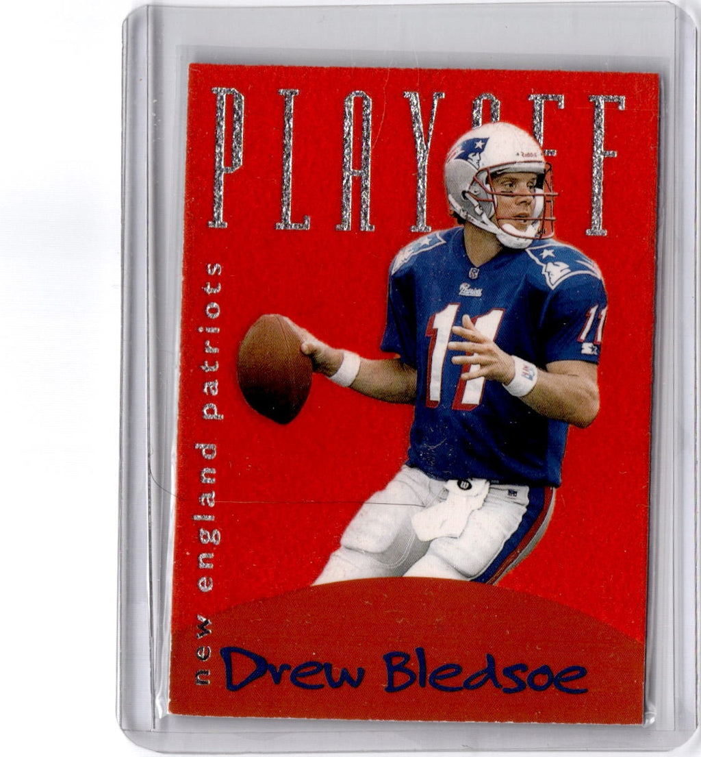 1996 Playoff Felt #3b Drew Bledsoe