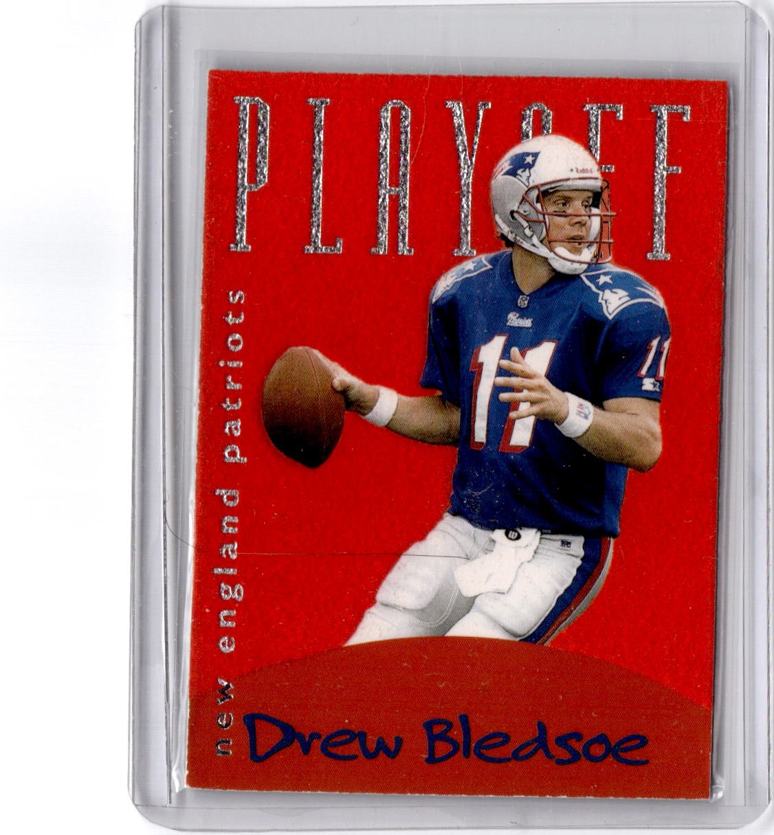 1996 Playoff Felt #3b Drew Bledsoe