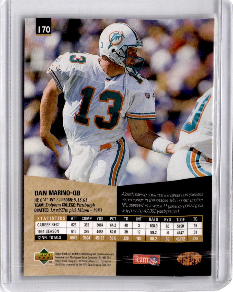 1995 SP #170 Dan Marino