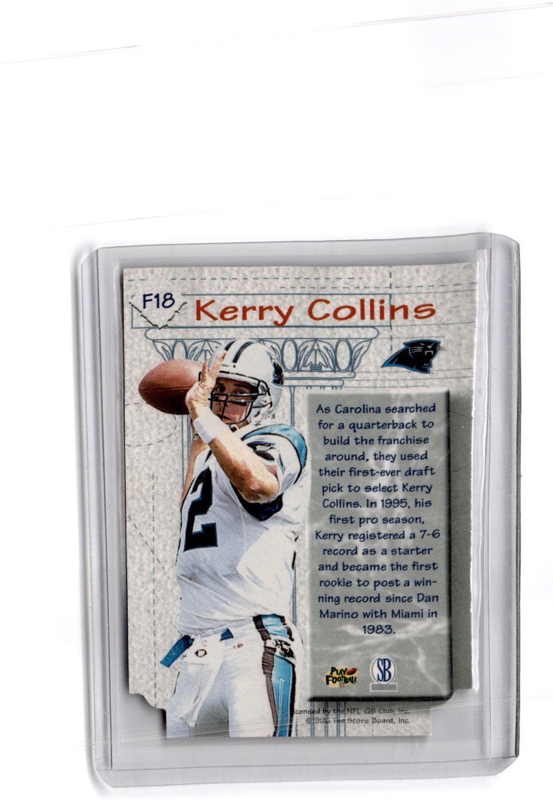 1997 Score Board NFL Experience #F18 Kerry Collins Foundations