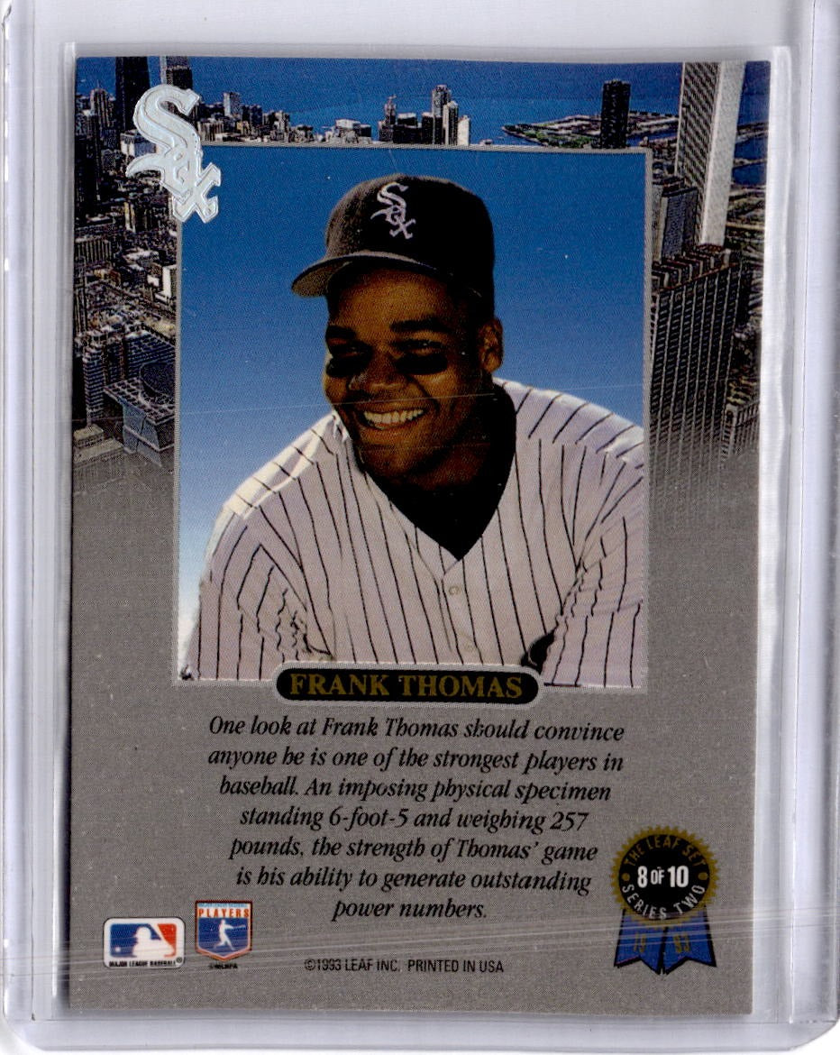 1993 Leaf #8 Frank Thomas Frank Thomas