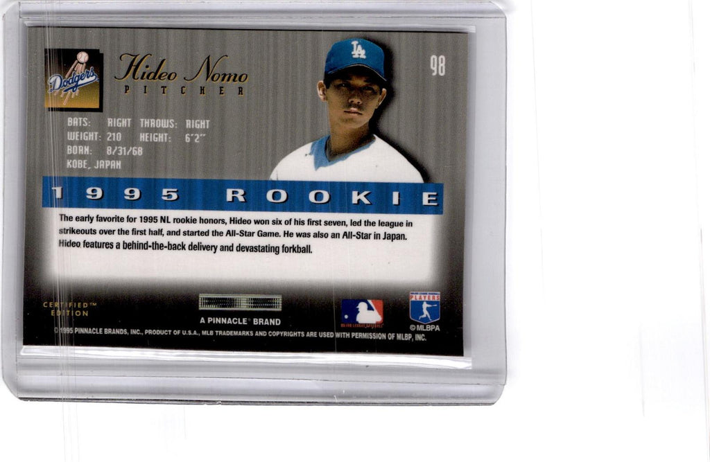 1995 Select Certified #98 Hideo Nomo