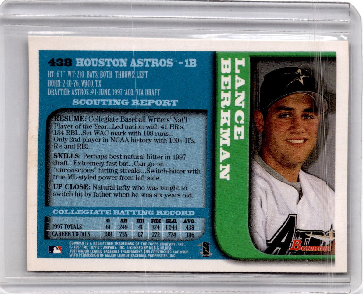1997 Bowman #438 Lance Berkman