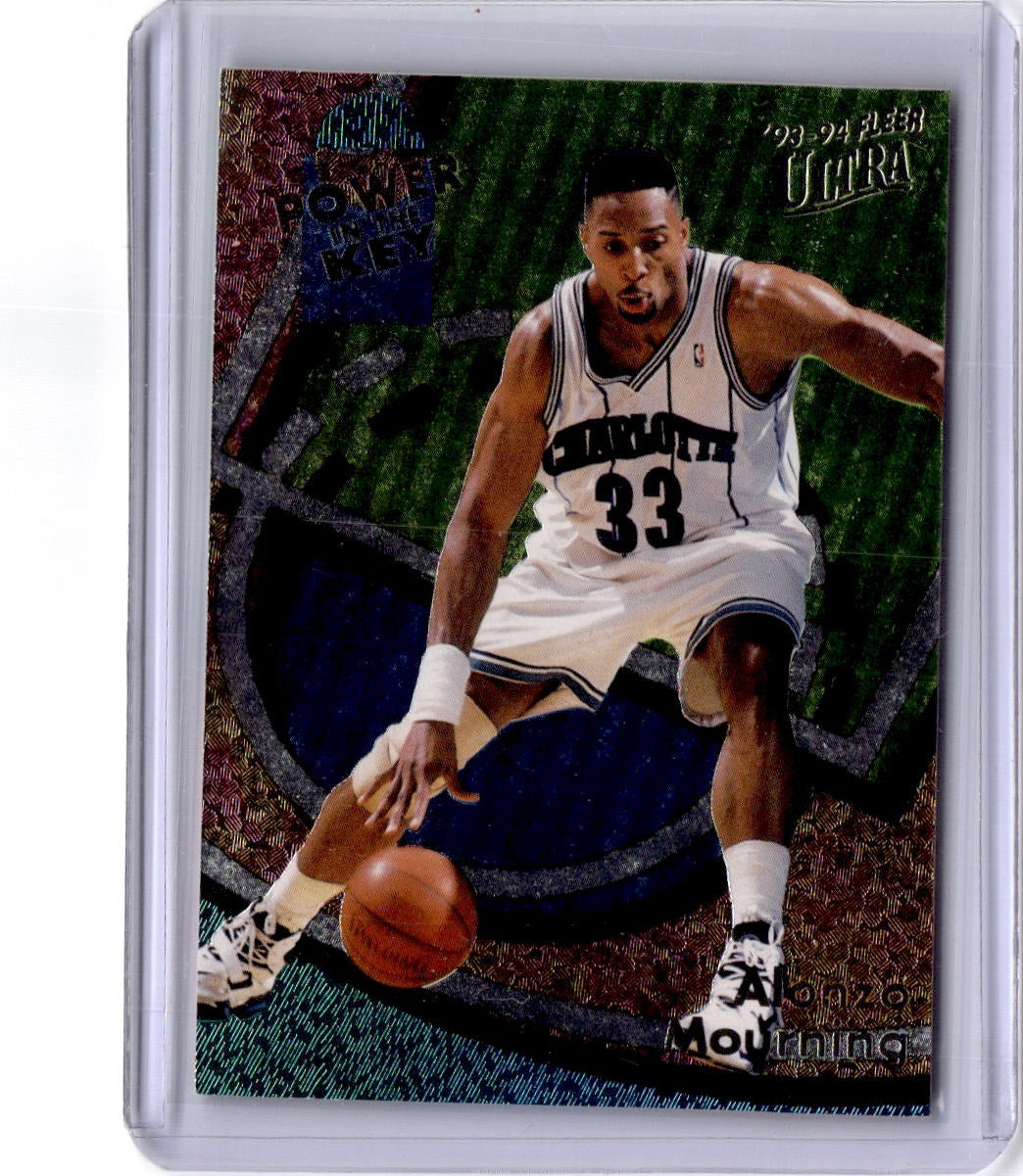 1993-94 Ultra #5 Alonzo Mourning Power in the Key