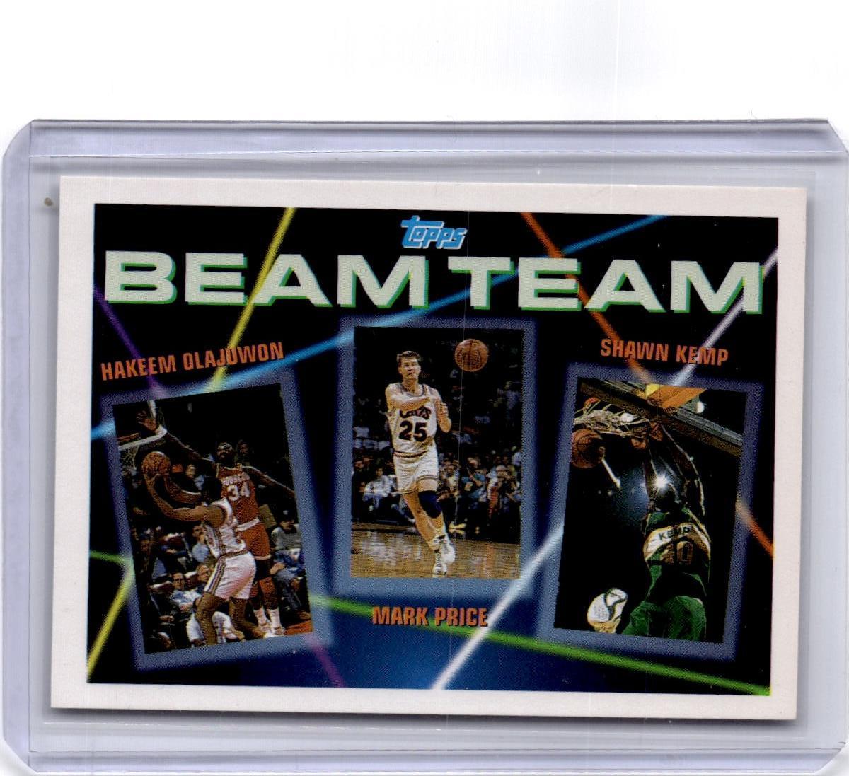 1992-93 Topps #5 Hakeem Olajuwon / Mark Price / Shawn Kemp Beam Team