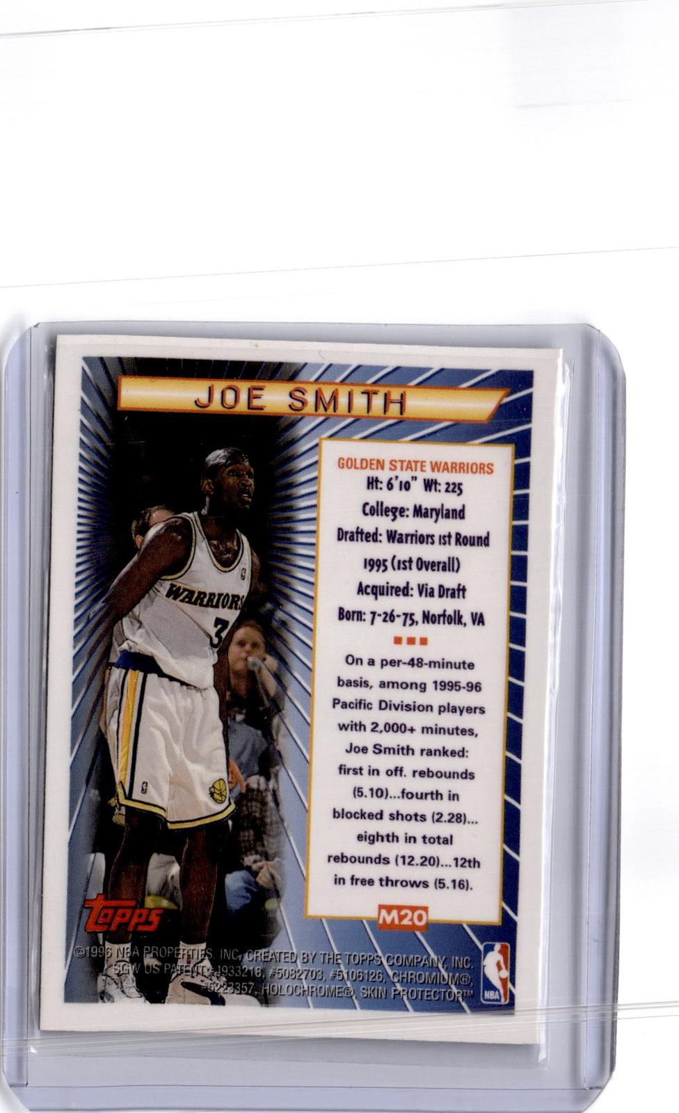 1996-97 Topps #M20 Joe Smith Mystery Finest Bordered