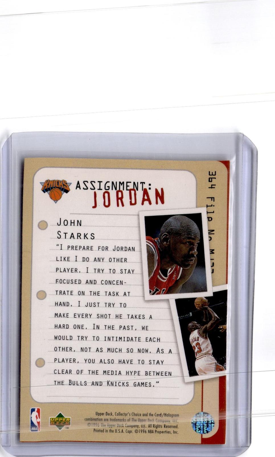 1996-97 Collector's Choice #364 John Starks