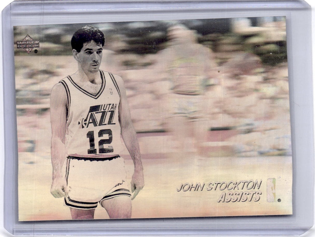 1991-92 Upper Deck #9 John Stockton Award Winner Holograms