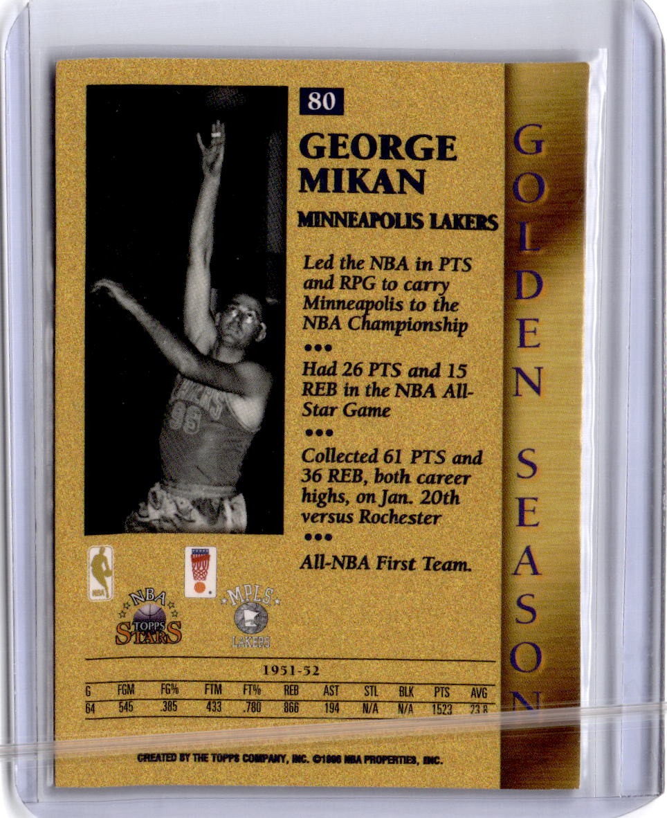 1996-97 Topps Stars #80 George Mikan