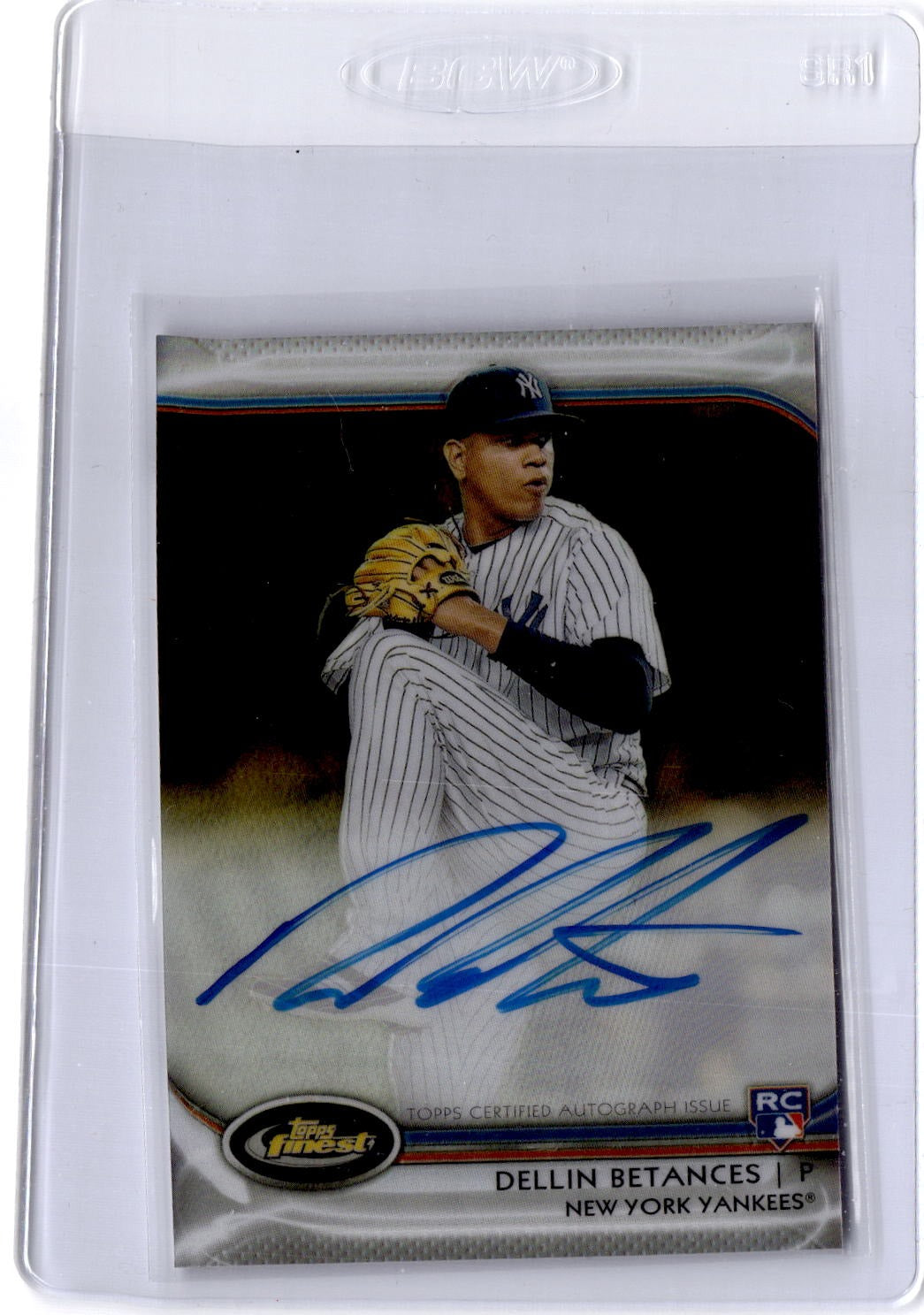 2012 Finest #AR-DB Dellin Betances Rookie Autographs Gold Refractor /50