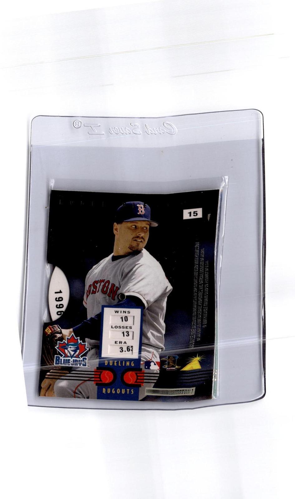 1997 Pinnacle Inside #15 Greg Maddux / Roger Clemens Dueling Dugouts