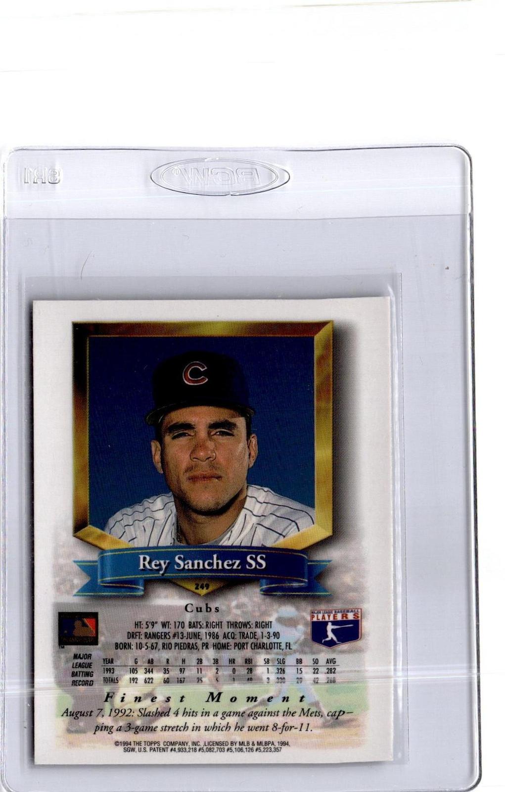 1994 Finest #249 Rey Sanchez Refractor