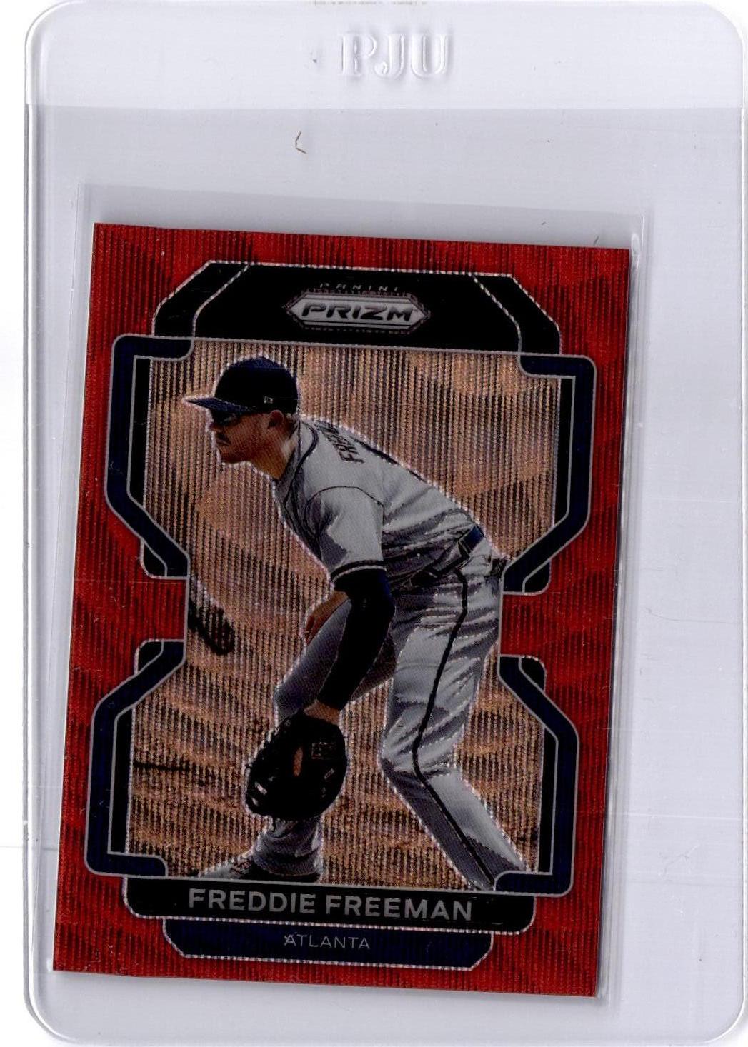 2022 Panini Prizm #29 Freddie Freeman White Wave Prizm