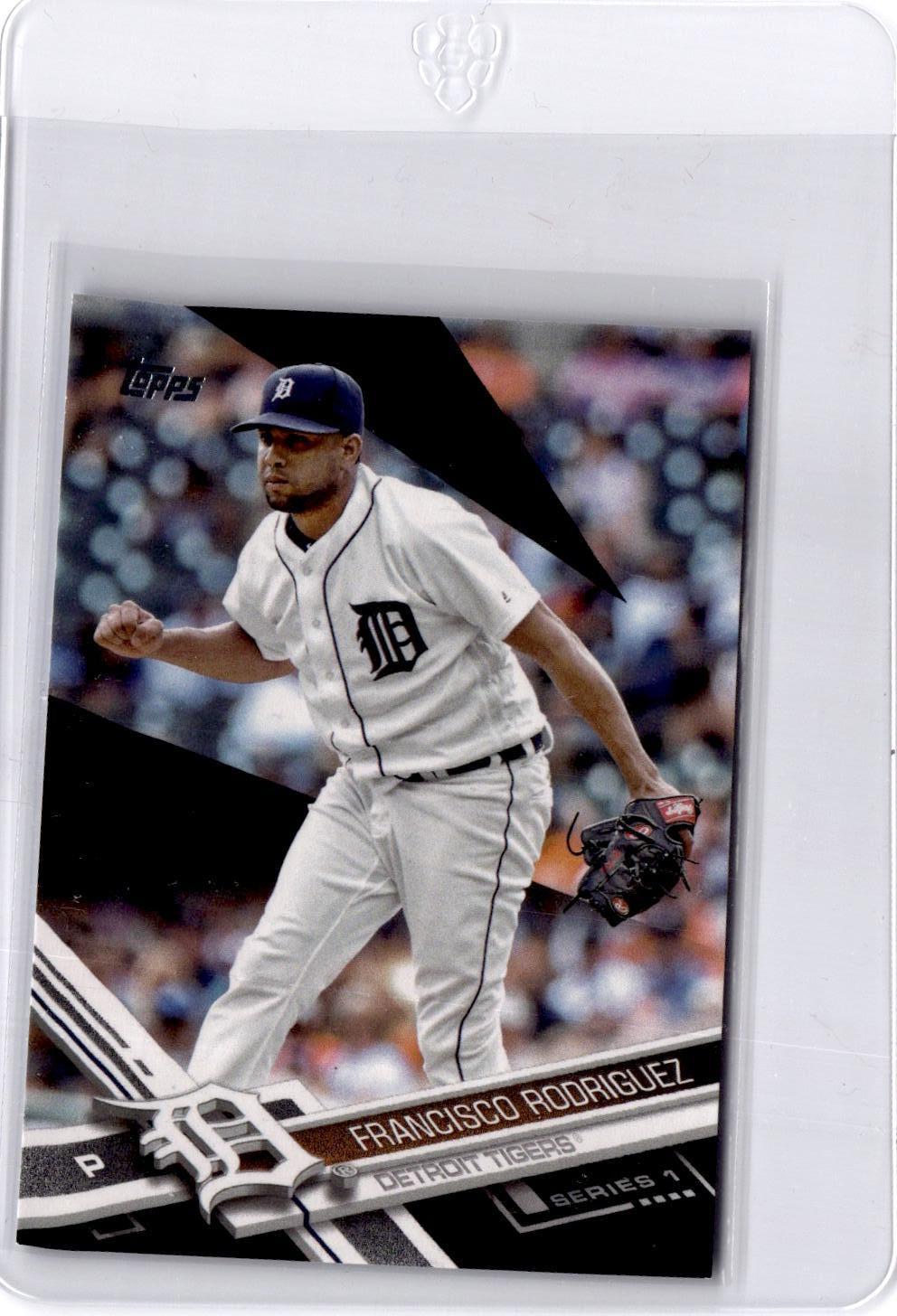 2017 Topps #105 Francisco Rodriguez Black #/66