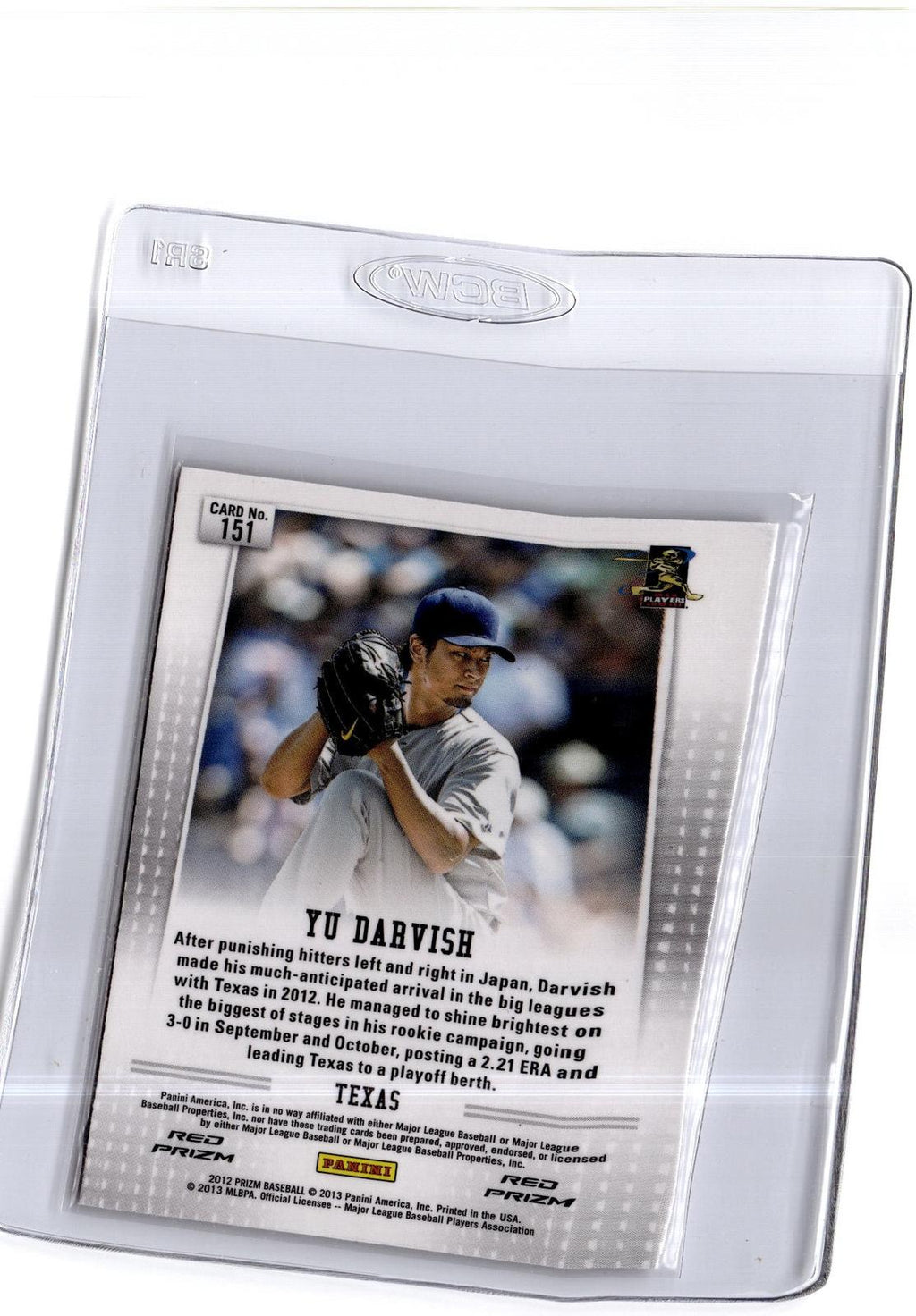 2012 Panini Prizm #151 Yu Darvish Prizm Red