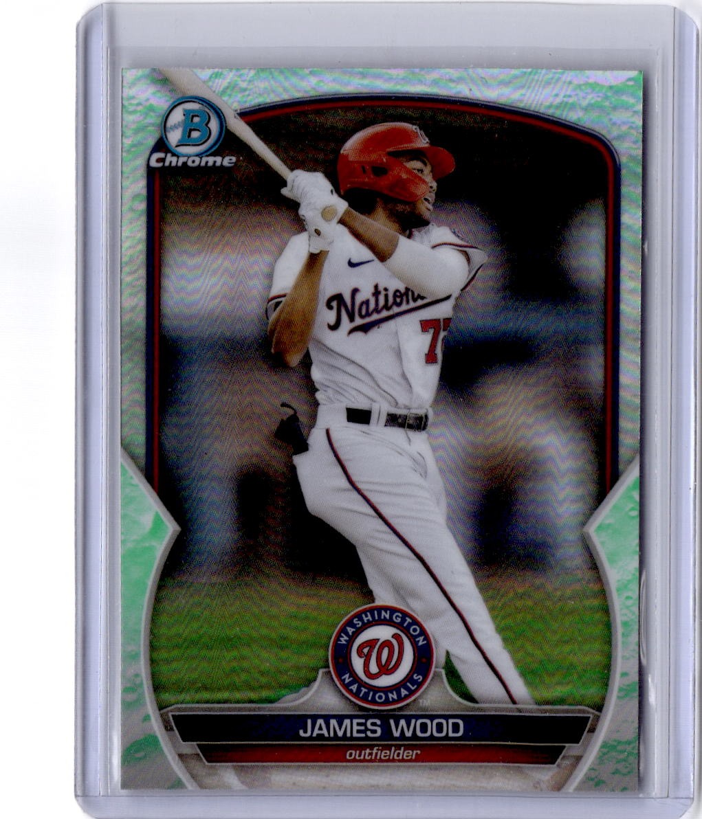 2023 Bowman #BCP-129 James Wood Chrome Prospects Lunar Glow Refractor