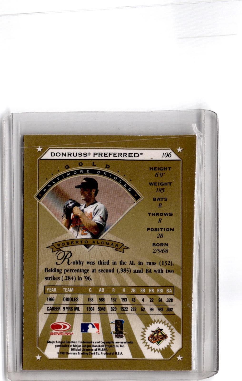 1997 Donruss Preferred #106 Roberto Alomar