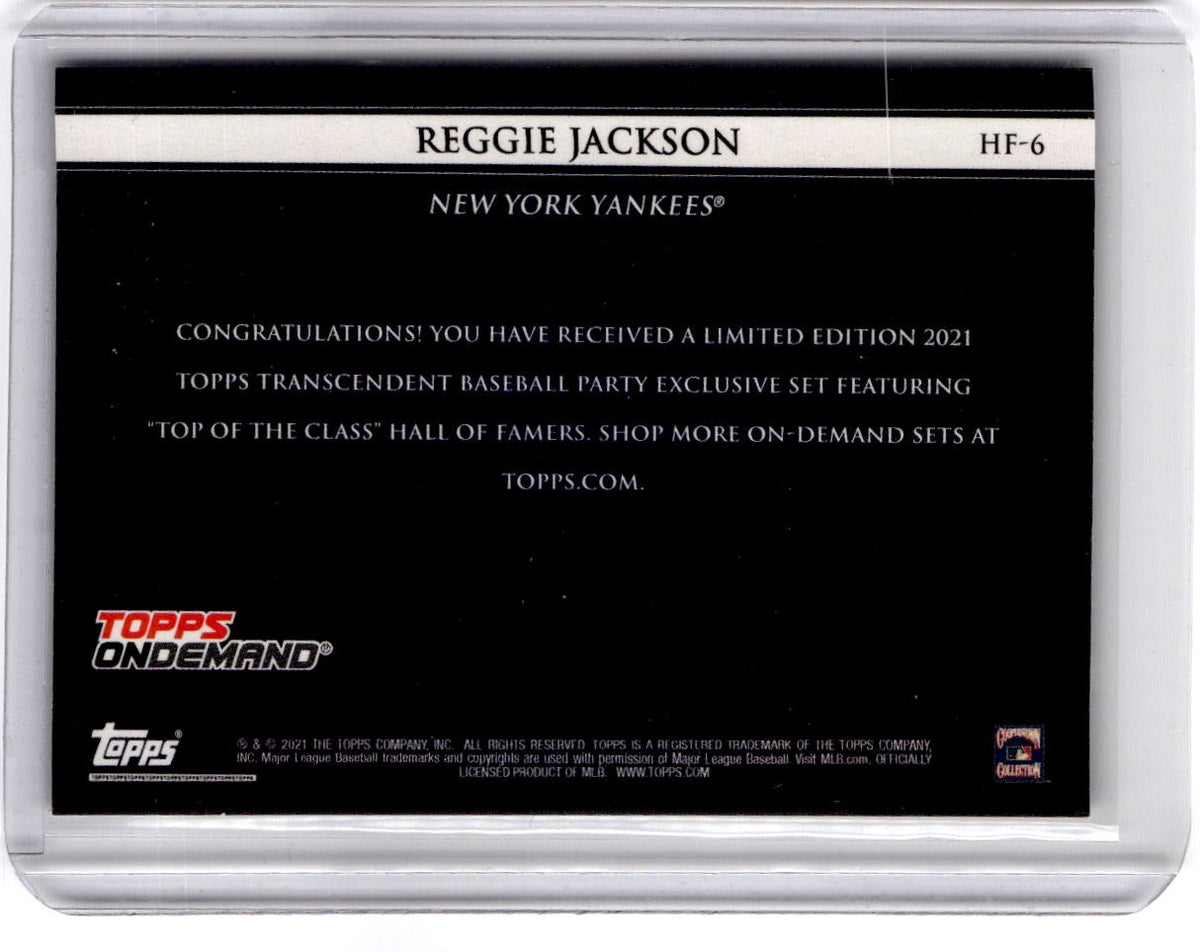 2021 Topps Transcendent Collection Party Top of the Class Reggie Jackson #/50