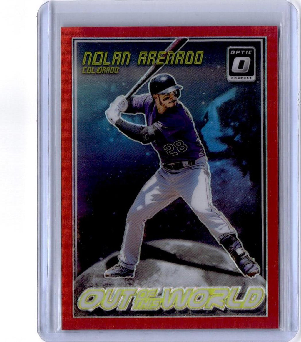 2018 Donruss Optic #OW10 Nolan Arenado Out of This World Red #/99