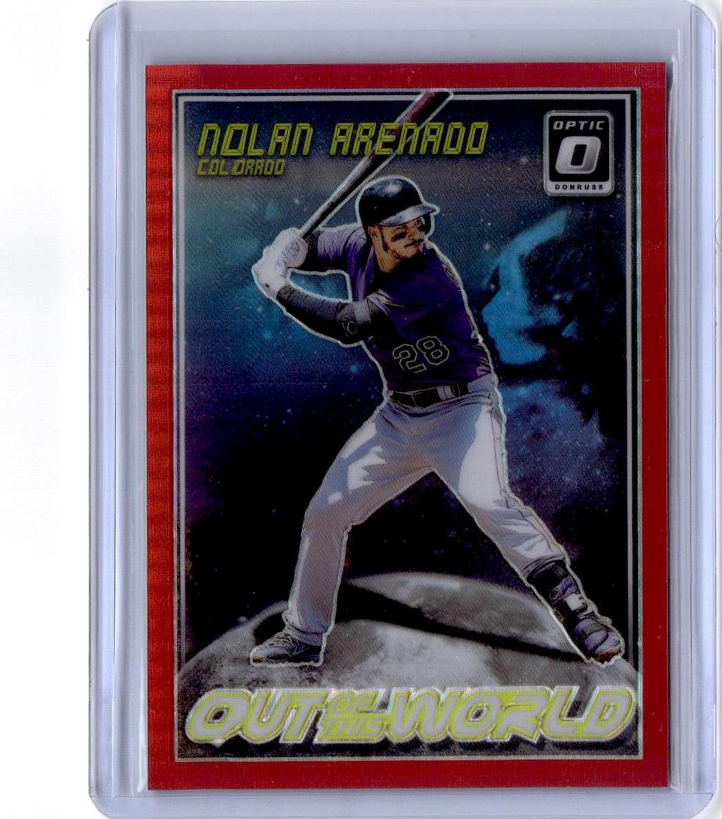 2018 Donruss Optic #OW10 Nolan Arenado Out of This World Red #/99