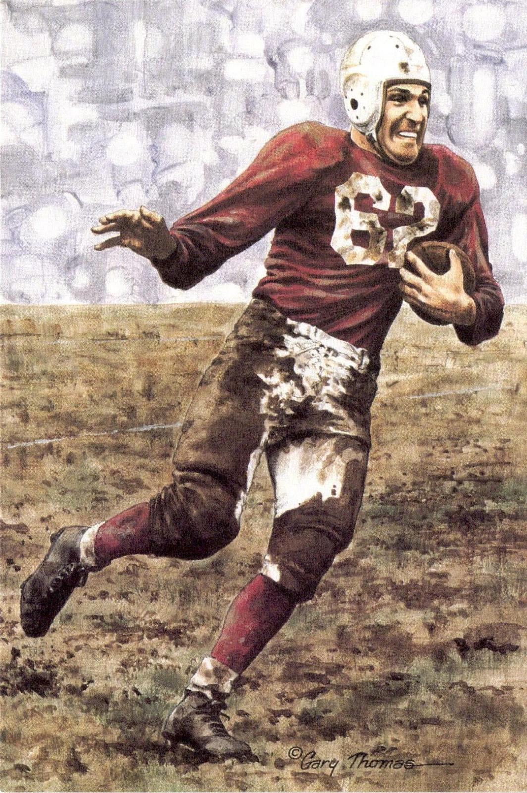 1990 Goal Line Hall of Fame Art Collection #60 Charley Trippi #/5000