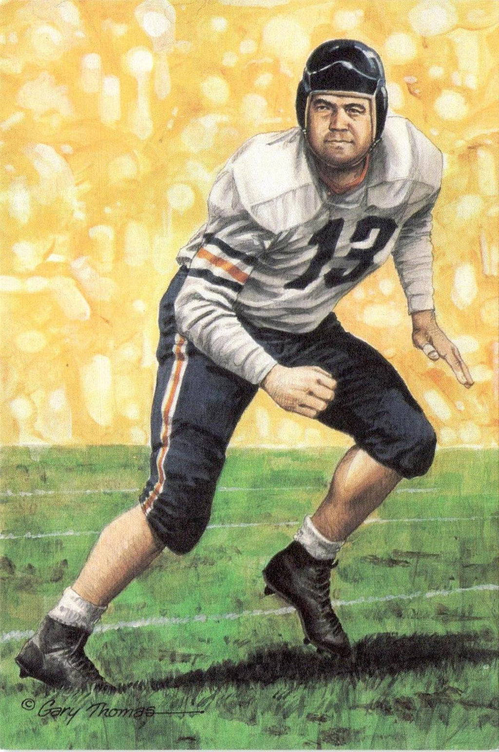 1990 Goal Line Hall of Fame Art Collection #58 Joe Stydahar #/5000