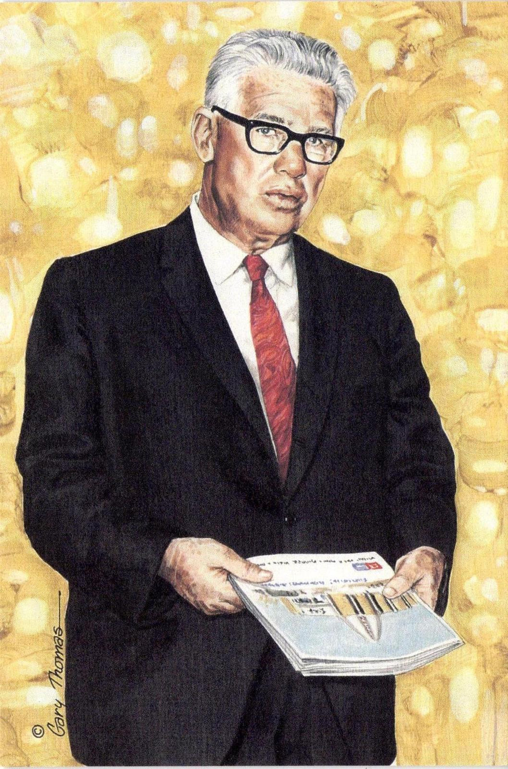 1990 Goal Line Hall of Fame Art Collection #57 Art Rooney #/5000