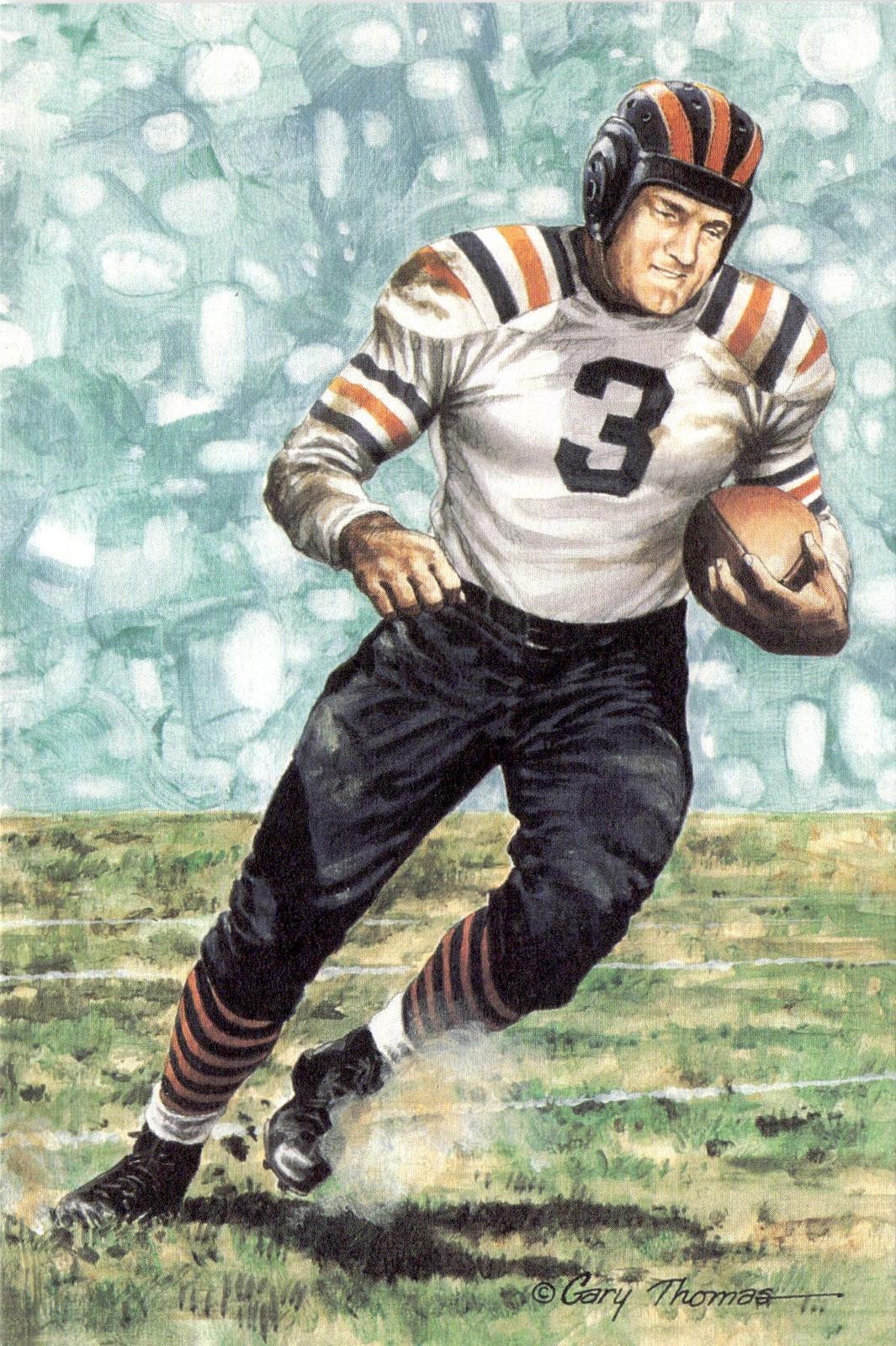 1990 Goal Line Hall of Fame Art Collection #53 Bronko Nagurski #/5000
