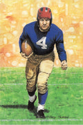 1990 Goal Line Hall of Fame Art Collection #49 Tuffy Leemans #/5000