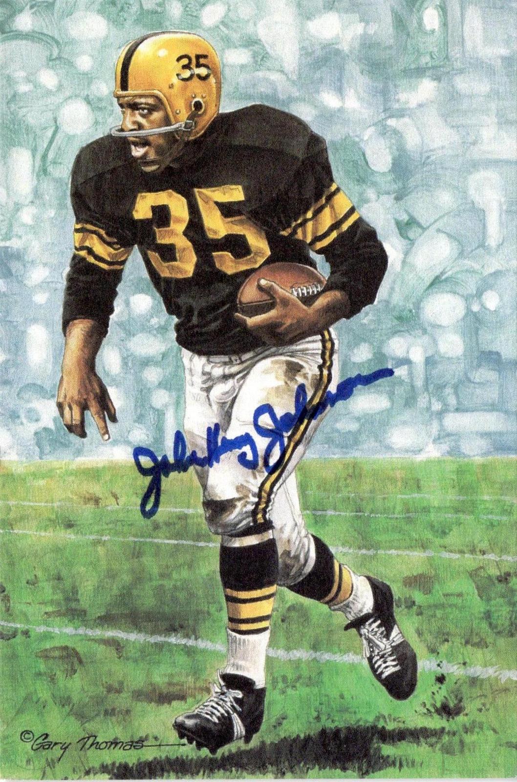1990 Goal Line Hall of Fame Art Collection #45 John Henry Johnson #/5000
