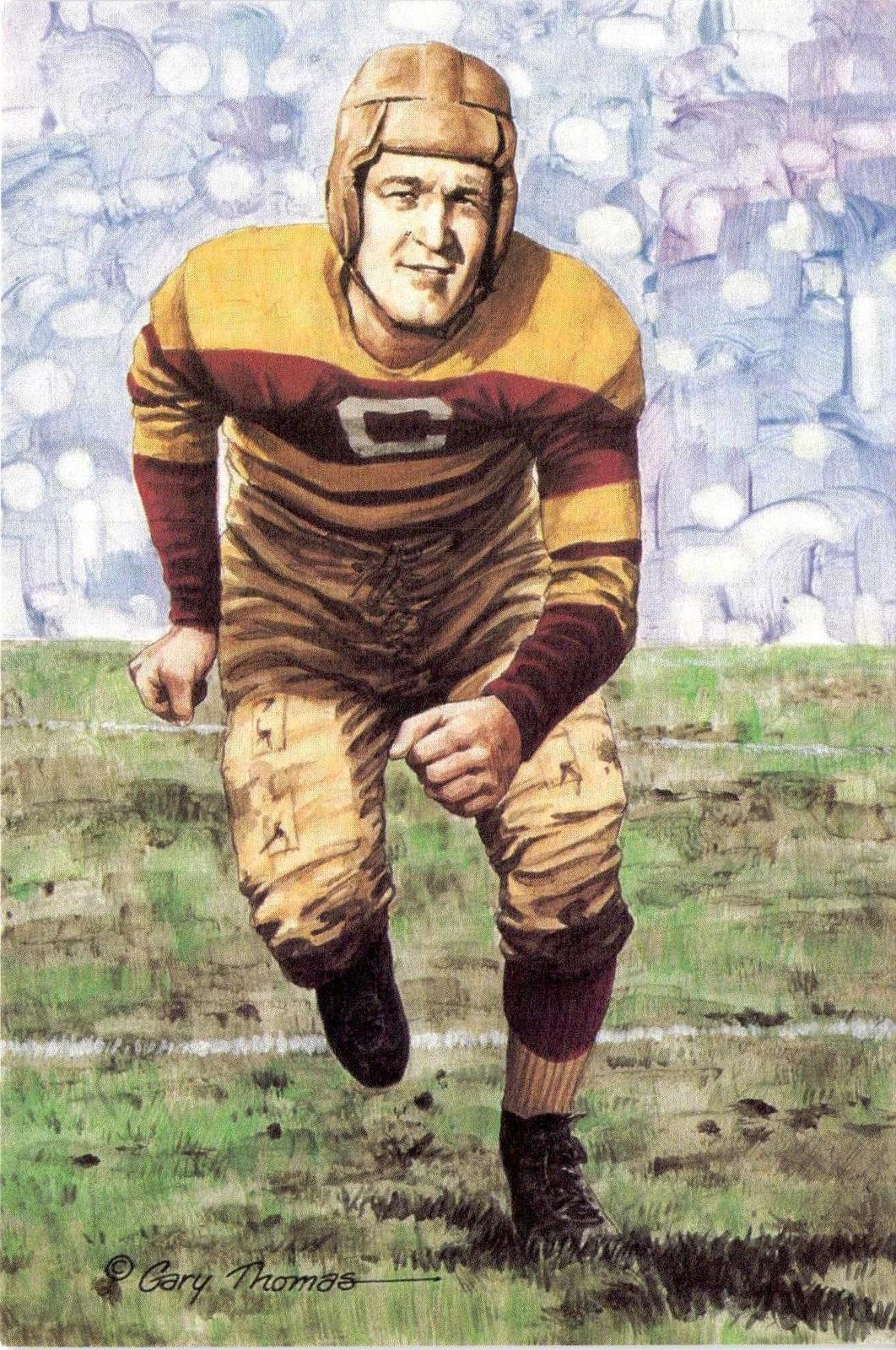 1990 Goal Line Hall of Fame Art Collection #35 Guy Chamberlin #/5000