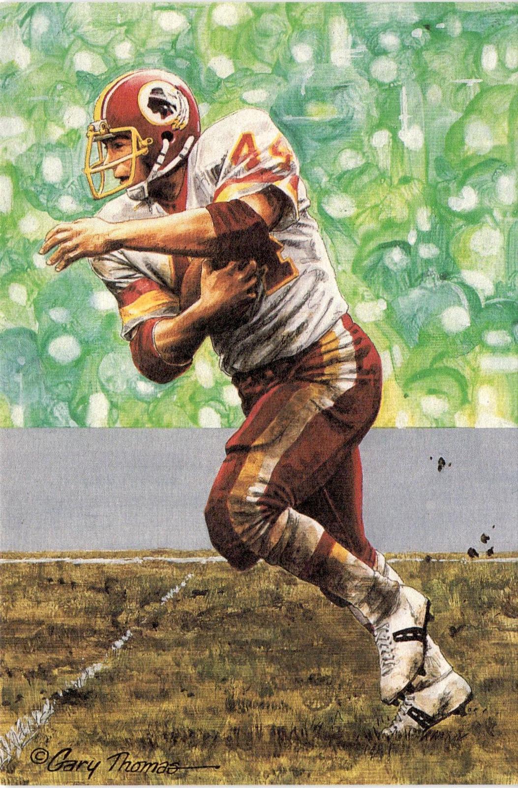 1992 Goal Line Hall of Fame Art Collection #115 John Riggins #/5000