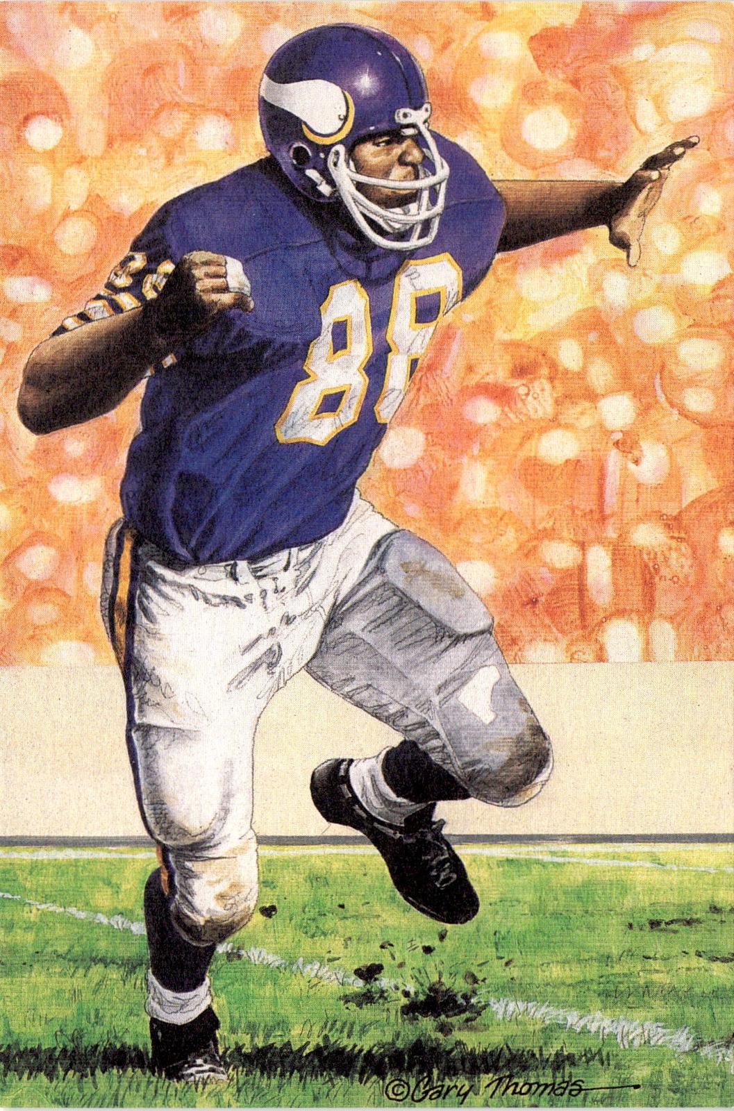 1992 Goal Line Hall of Fame Art Collection #113 Alan Page #/5000