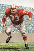 1992 Goal Line Hall of Fame Art Collection #111 Leo Nomellini #/5000