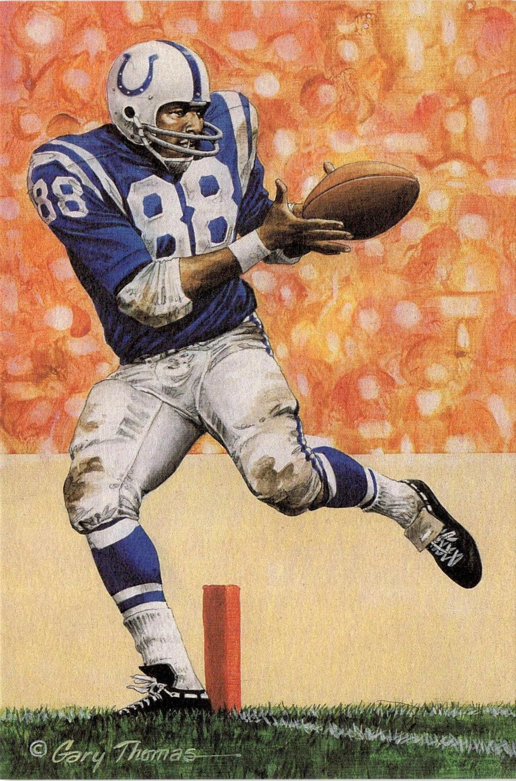 1992 Goal Line Hall of Fame Art Collection #107 John Mackey #/5000