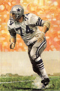 1992 Goal Line Hall of Fame Art Collection #106 Bob Lilly #/5000