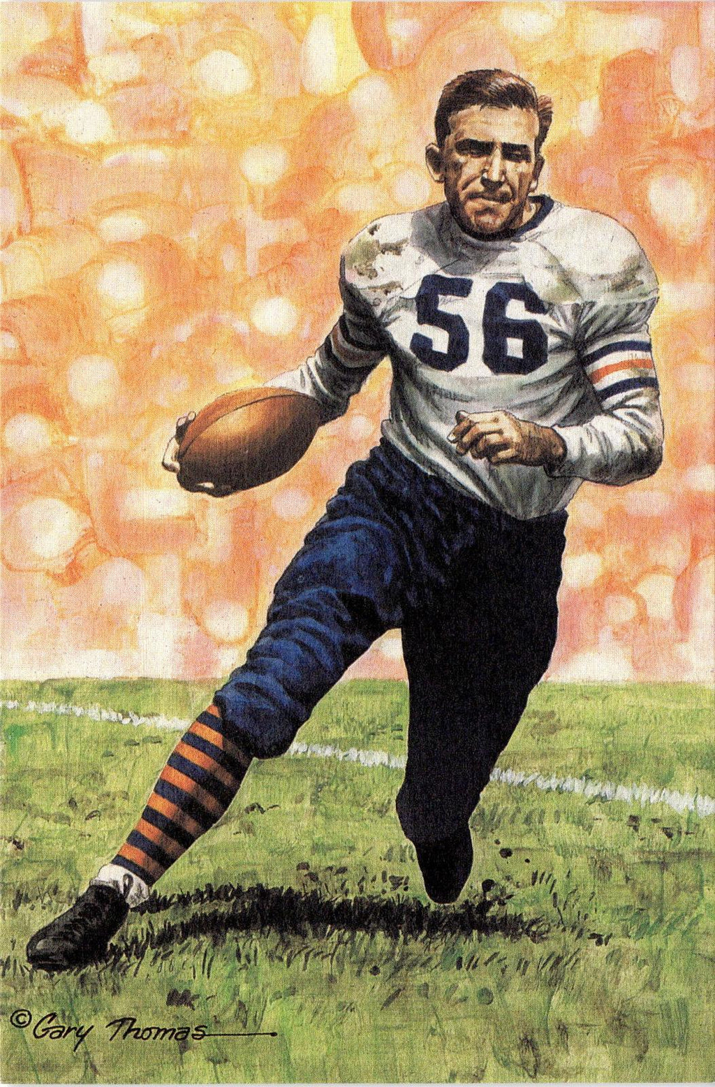 1992 Goal Line Hall of Fame Art Collection #104 Bill Hewitt #/5000