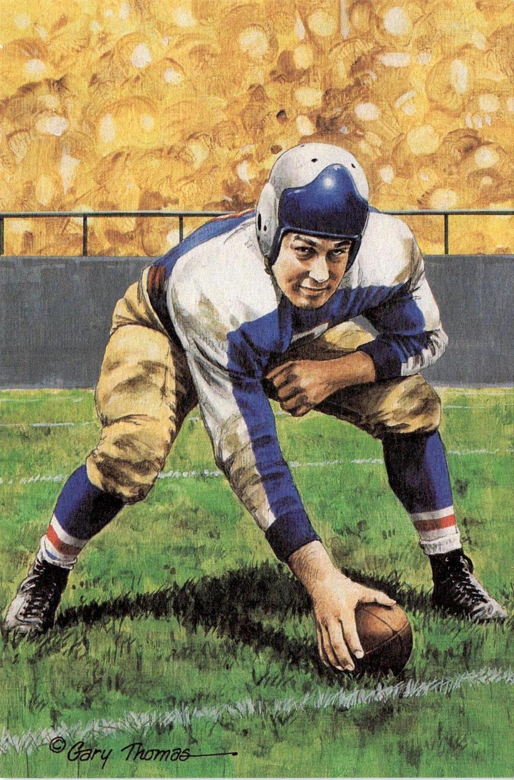 1992 Goal Line Hall of Fame Art Collection #103 Mel Hein #/5000