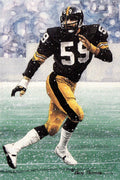1992 Goal Line Hall of Fame Art Collection #102 Jack Ham #/5000